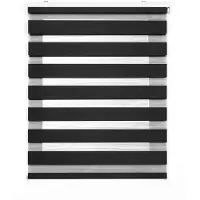 STORESDECO - Duo rolgrodijn – stijlvol dubbel textiel grijs, 160x180 cm