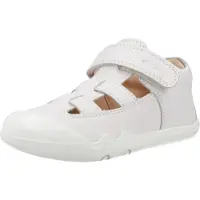 Geox STEPPIEUP PEUTER Sneakers - WIT/LICHTGRIJS - Maat 26