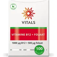 Vitals - Vitamine B12 Met Folaat - 2 x 100 zuigtabletten - Voordeelverpakking