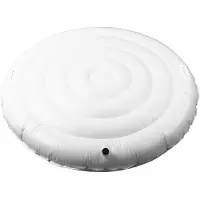 Gistuch Opblaasbare jacuzzi-afdekking, PVC, 1,5 meter, rond, inklapbaar, beschermt tegen regen en voorkomt overloop, energiebesparende afdekking voor buiten