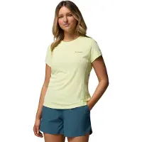 Columbia Zero Rules Light SS Crew Dames Outdoorshirt - Citron Haze