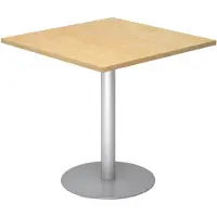 Hjh OFFICE PRO BISTRO F88Q S - Systeem conferentietafel Esdoorn 80 x 80 Zilver