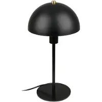 Briloner Pura – Tafellamp – zwarte bedlamp – E14 fitting – met schakelaar op snoer – Ø18x35 cm