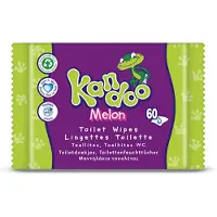 Kandoo 6x Vochtige Toiletdoekjes Melon 60 stuks