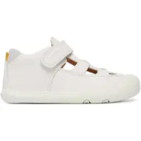 Geox STEPPIEUP PEUTER Sneakers - WIT/LICHTGRIJS - Maat 24