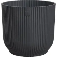 Elho Bloempot Vibes Fold - Kunststof - Antraciet - Diam.22xh20,16cm