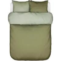 Marc O'Polo Dekbedovertrek Erla Moss Green Percal-240 x 200 / 220 cm | Lits-Jumeaux