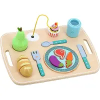 Vilac Plateau D'eveil Repas - - - Groen - Hout - Vanaf 18 maanden