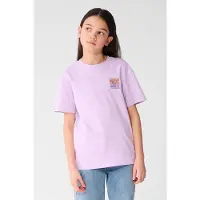 Shoeby T-shirt met backprint lila Paars Meisjes Katoen Ronde hals Backprint - maat 134/140