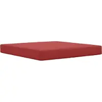 vidaXL Buitenbankkussen Polyester Wijnrood 80 x 80 x 8 cm