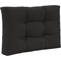 vidaXL Buitenbankkussen 3 pcs Zwart Polyester