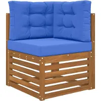 vidaXL Buitenbankkussen Polyester Koninklijk Blauw 60 x 60 x 8 cm