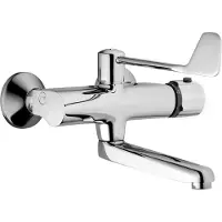 Hansa Tempra wastafelkraan wand uitl 245mm m/belucht. chroom, chroom
