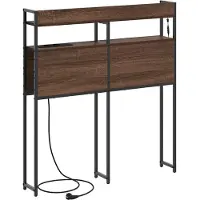 vidaXL Opberghoofdbord bruin eikenkleur Bewerkt hout