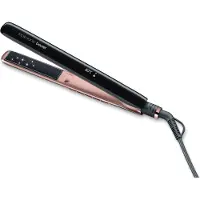 Beurer HS 80 Stijltang - Haarstyler - Titanium coating - Triple Ionentechnologie - Magic LED-display - Afgeronde verende platen - Variabele temperatuurinstelling - 3 Jaar garantie