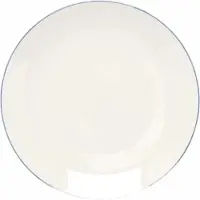 Vt wonen Bord vtwonen Plate White-Blue Line 25,5 cm (Set van 6)