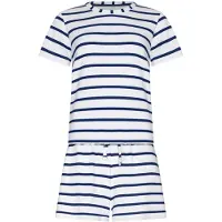 Rebelle Zomerse gestreepte shortama | Maat 40
