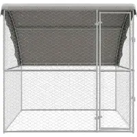 vidaXL Hondenhok Zilver 2 x 2 x 2 m Gegalvaniseerd staal