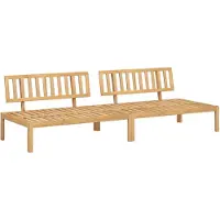 Syfax Tuinmiddenbanken 2 st pallet massief acaciahout