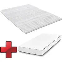 Sleezzze 7 Zonen matras Sleezzz Superior, 90 x 200 cm, hoogte 21 cm, stevigheid H3/H4 + matrasbeschermer/matrastopper, 90 x 200 cm