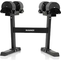 FINNLO Smartlock Dumbbell Set With Stand 64kg Zilver 64 kg