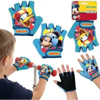 Sarcia.eu DISNEY Mickey Mouse Fietshandschoenen, Kinderbeschermende handschoenen voor fietsen en scooters, klittenbandsluiting, voor jongens