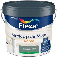 Flexa - Strak Op De Muur Binnen Mat - Eucalyptusgroen - Mengverf - 5 L