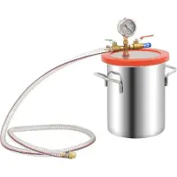 vidaXL Vacuümkamer met 2-traps pomp 5,5 L