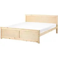 Beliani DAUPHIN - Tweepersoonsbed - Naturel - 160 x 200 cm - Hout