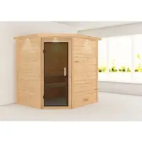 Karibu | Mia Sauna met Dakkraag | Antracietglas