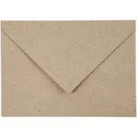 Packlinq Gerecyclede Enveloppen, C6 11,5x16 cm, 120 gr, naturel, 50stuks