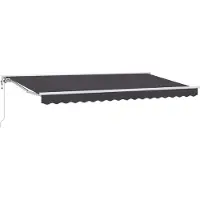 vidaXL Zonnescherm Frame Antraciet 400 x 200 cm