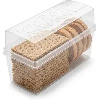 Cheqo Cracker Bewaardoos - Crackerdoos - Knackebrod Bewaardoos - Knäckebröd Bewaardoos - Crackerbox - Vershouddoos Crackers - Bewaardoos Crackers - Bewaardoos Knäckebröd - Luchtdichte Crackerdoos