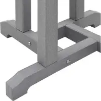 vidaXL Bartafel Lichtgrijs 55 x 55 x 107 cm Polyetheen