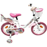 Volare Unicorn Kinderfiets - Meisjes - 14 inch - Wit