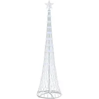 vidaXL LED kerstboom Koudwit 250 cm Metaal
