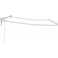 vidaXL Inklapbaar Zonnewering Frame Wit 350 x 250 cm Aluminium