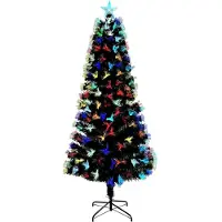 vidaXL Kunstkerstboom met 250 LED met standaard Groen 210 cm PVC
