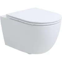 Kielle Oudee - Hangend toilet met SoftClose wc zitting, Vortex Rimless+, wit 30102006