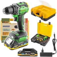 Procraft PA18Pro accuboormachine 20 V 30 Nm borstelloos + 1x accu 1,5 Ah + oplader + koffer
