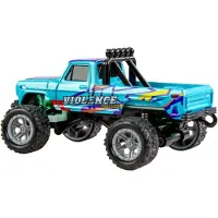 Amewi Brushed 1:64 RC auto Elektro Monstertruck Achterwielaandrijving RTR 2,4 GHz Incl. accu en laadkabel, Met lichteffect