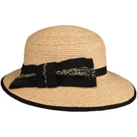 Bedacht Narema Crochet Raffia Hoed by
