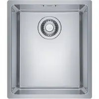 Franke Maris vlakke roestvrijstalen spoelbak MRX 210-34, met roestvrijstalen draaiknop, vanaf 40 cm. Artikelnummer: 127.0537.