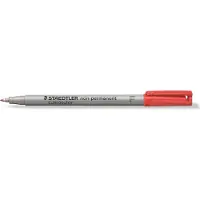 Staedtler Universele stift Lumocolor, F, WL, rood, 10 stuks