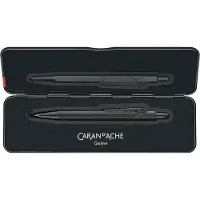 Caran d'Ache Porte mine 0,7mm noir black code dans boite metal noire