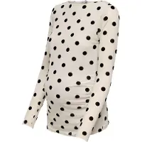 ONLY Maternity Shirt 'OLMLaguna' crème / zwart