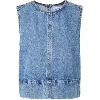 Pieces Top 'PCSky' blauw denim