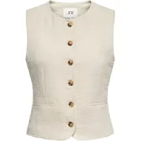 JDY Gilet 'JDYCara' lichtbeige