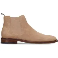 Manfield Taupe suède chelsea boots | Maat 43
