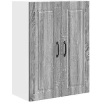 vidaXL Wandkast PORTO Grijs Sonoma 60 x 31 x 80 cm Bewerkt hout